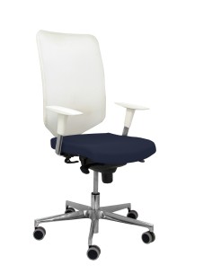 Silla Ossa blanca bali azul marino
