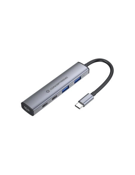HUBBIES22G hub de interfaz USB 3.2 Gen 1 (3.1 Gen 1) Type-C 5000 Mbit/s Gris