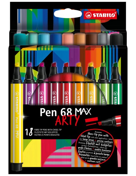 Pen 68 MAX rotulador Colores surtidos 18 pieza(s)