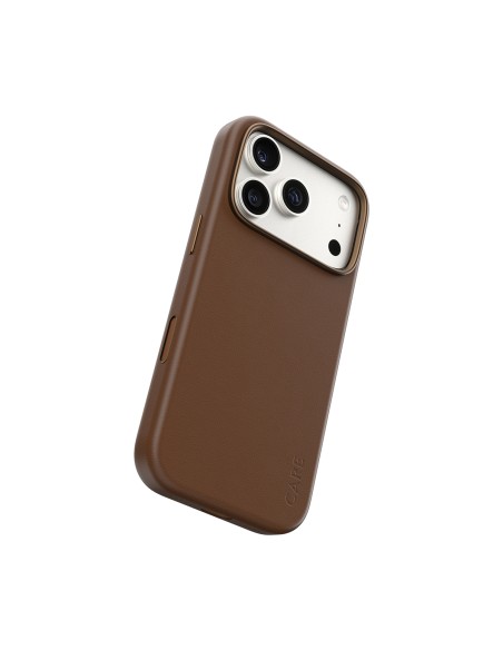 CARE by ® Solo Vegan Leather Case Brown w. MagSafe iPhone 18 Pro | 17 Pro funda para teléfono móvil Marrón