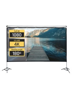 Pantalla exterior portable 120" 265x149 cm