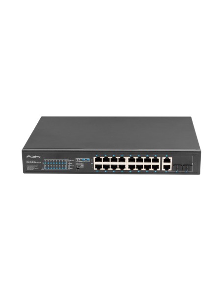 RSFE-16P-2C-150 switch No administrado Gigabit Ethernet (10/100/1000) Energía sobre Ethernet (PoE) 1U Negro
