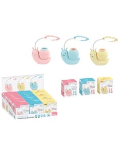 LAMPARITA SOBREMESA CARACOL CON CUBILETE COLORES SURTIDOS