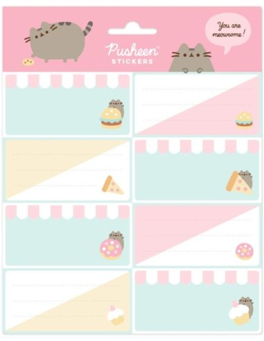 ETIQUETAS ADHESIVAS PUSHEEN FOODIE COLLECTION