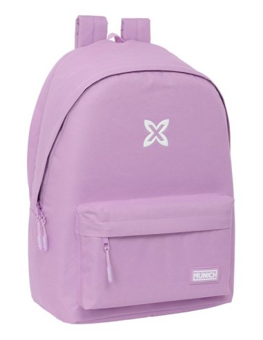 MOCHILA DOBLE PARA PORTATIL 156 USB MUNICH BASICOS LILA 31x44x18CM