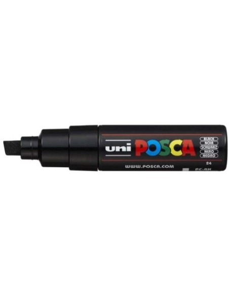 Marcador uni posca pc8k color negro punta 80mm