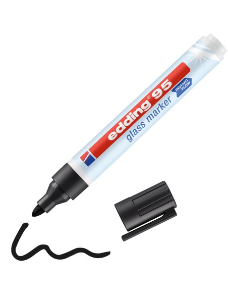 95 Glass marcador 1 pieza(s) Punta redonda Negro