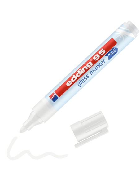 95 Glass marcador 1 pieza(s) Punta redonda Blanco