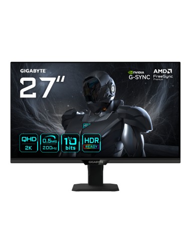 G27Q20T Monitor Gaming 27 QHD - 2560 x 1440, 200Hz, 0.5ms, Compatible con G-Sync, FreeSync Premium, HDR10, HDMI 2.0, DisplayPor