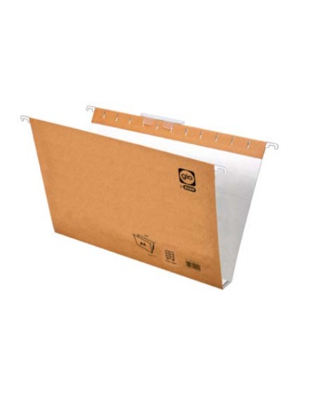 400021943 archivador colgante A4 Cartón Beige, Blanco 25 pieza(s)