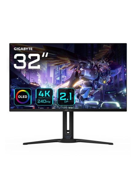 Monitor de juegos OLED AORUS FO32U2P de 32 - 3840 x 2160 (UHD), 240Hz, 0.03ms, 250 cd/m², KVM, FreeSync Premium Pro, DisplayHDR