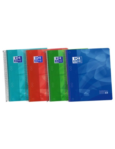 Europeanbook 4 cuaderno y block A5+ 120 hojas Colores surtidos
