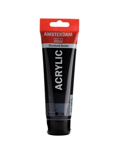 TALENS AMSTERDAM STANDARD SERIES COLORES ACRÍLICOS TUBO 120ML NEGRO ÓXIDO