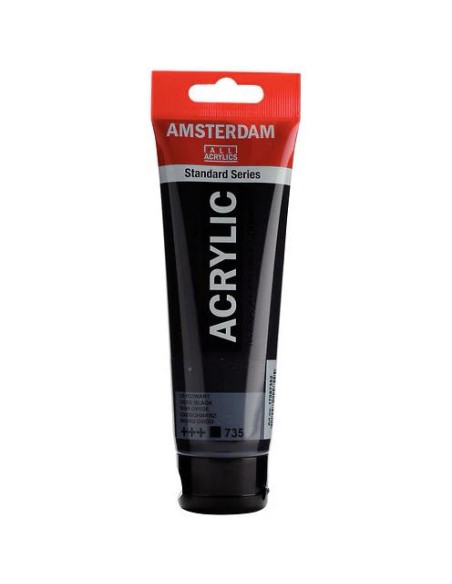TALENS AMSTERDAM STANDARD SERIES COLORES ACRÍLICOS TUBO 120ML NEGRO ÓXIDO