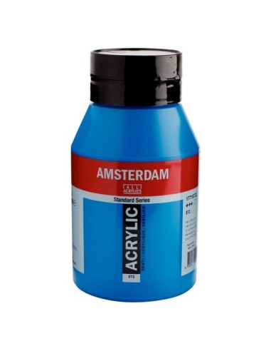 TALENS AMSTERDAM STANDARD SERIES COLORES ACRÍLICOS BOTE 1000ML CIAN PRIMARIO