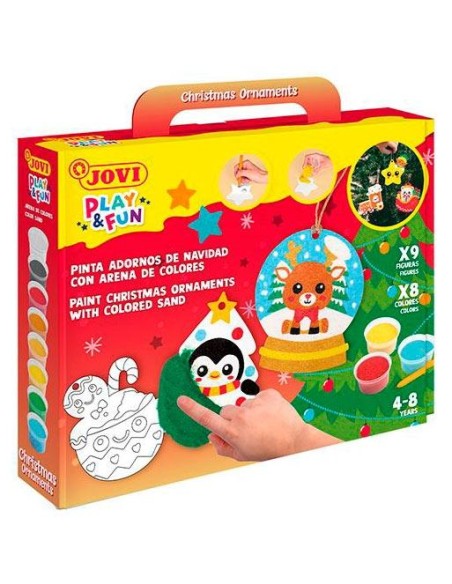 JOVI KIT PLAY&FUN PINTA CON ARENA NAVIDAD COLORES SURTIDOS - Color no elegible