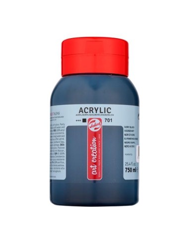 TALENS ART CREATION COLORES ACRÍLICO BOTE 750ML NEGRO MARFIL