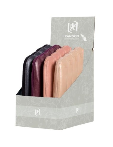 OXFORD ESTUCHE KANGOO ROMANCE 20.5X6X5CM 100% PIEL COLORES SURTIDOS - Pack de 16 unidades - Color no elegible