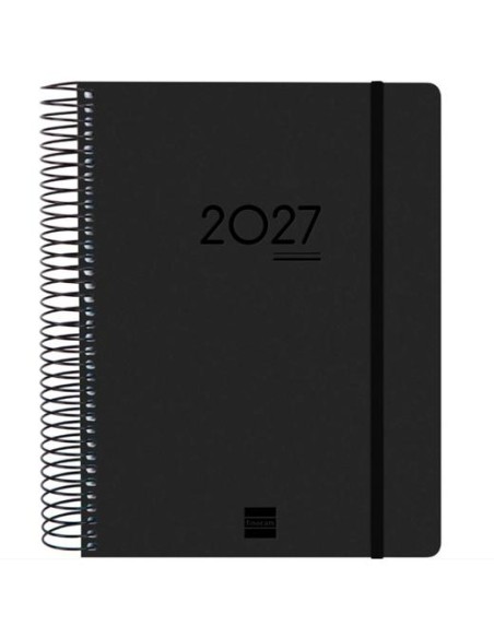 FINOCAM AGENDA IKON ESPIRAL 16M E10-155X212MM 1DP TAPAS PP LIGERO NEGRO 2026-2027