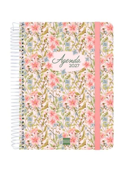 FINOCAM AGENDA CLOE ESPIRAL 16M E10-155X212MM SVH TAPA DURA ROSA 2026-2027