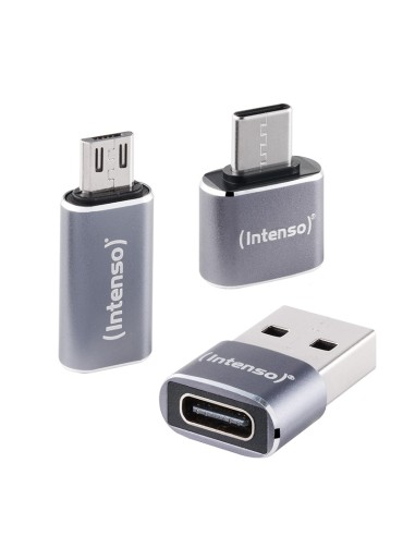 Set de Adaptadores USB MIX480 - USB-C a USB-A, USB-A a USB-C, USB-C a microUSB (paquete de 3)