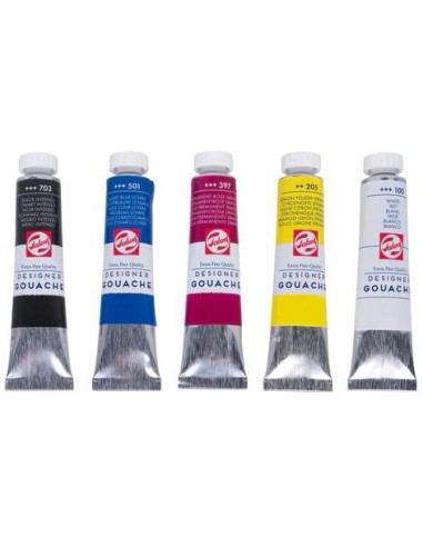 TALENS TÉMPERAS EXTRAFINAS TUBO 20 ML COLORES PRIMARIOS SET 5 UD