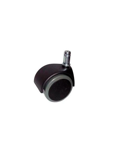 JUEGO DE 5 RUEDAS NYLON PARA SILLA PERNO 11MM NEGRO