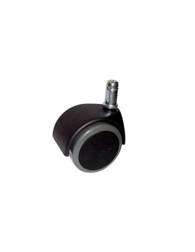 JUEGO DE 5 RUEDAS ENGOMADAS PARA PARQUÉ PARA SILLA PERNO 11MM NEGRO