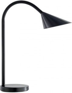 LAMPARA SOBREMESA SOL BOMBILLA LED NEGRO
