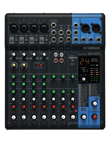 MG10XU mezclador DJ 10 canales Negro