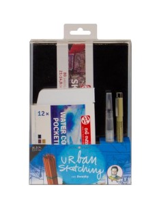 TALENS SET URBAN SKETCHING NEGRO