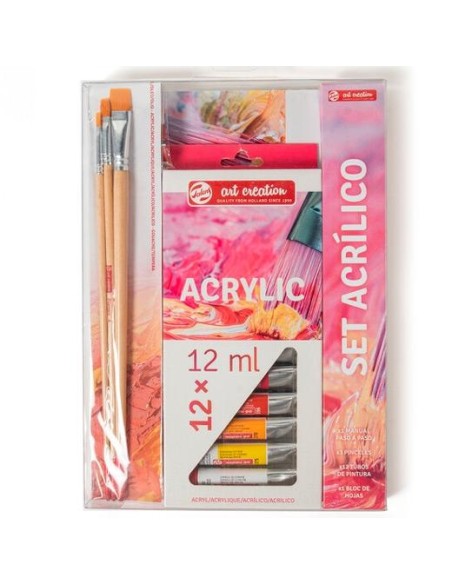 TALENS ART CREATION SET ACRÍLICO 12 TUBOS X 12ML COLORES SURTIDOS - Color no elegible
