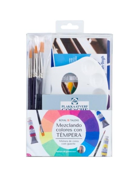TALENS SET MEZCLANDO COLORES CON TÉMPERA