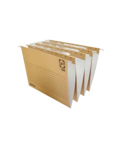 400047713 archivador colgante A4 Cartón Beige, Blanco 25 pieza(s)
