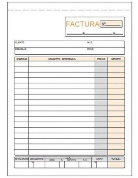 PAQ 10 TALONARIO DE FACTURAS 1 4 APDO DUPLILCADO AUTOCOP