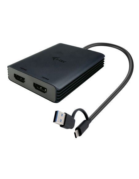 USB-A/USB-C Dual 4K/60 Hz HDMI Video Adapter