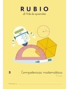 CUADERNO RUBIO A4 COMP.MATEMATICAS 3 - Pack de 5 unidades
