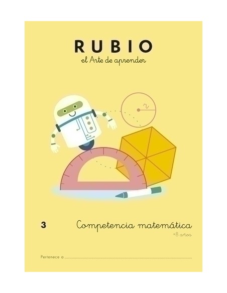CUADERNO RUBIO A4 COMP.MATEMATICAS 3 - Pack de 5 unidades