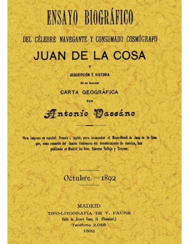 Ensayo biografico Juan de la Cosa