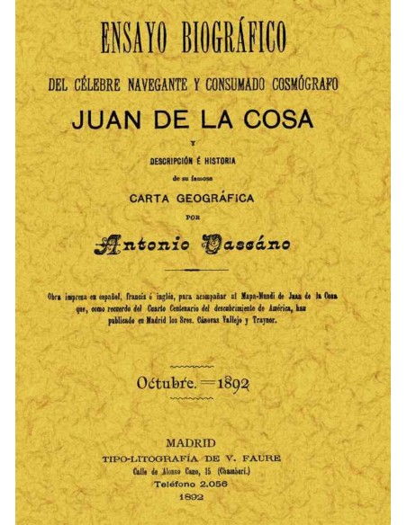 Ensayo biografico Juan de la Cosa