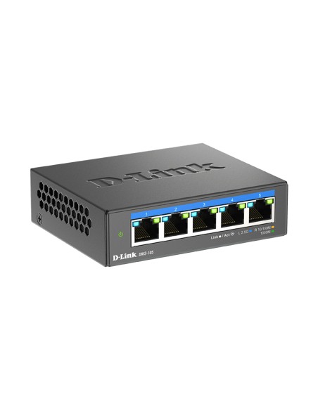 DMS-105 No administrado L2 2.5G Ethernet (100/1000/2500) Negro