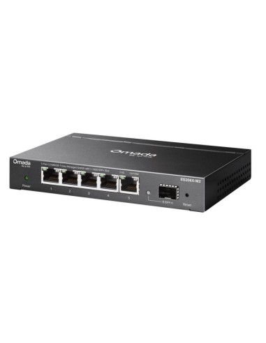 Omada ES206X-M2 switch Gestionado L2 2.5G Ethernet (100/1000/2500) Montaje en pared/escritorio Negro