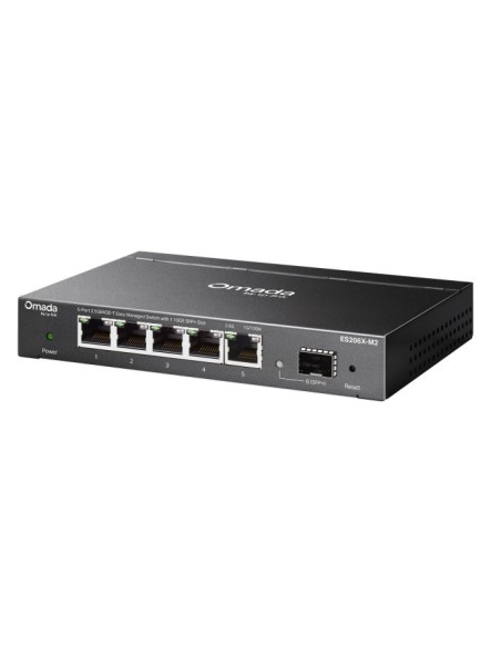 Omada ES206X-M2 switch Gestionado L2 2.5G Ethernet (100/1000/2500) Montaje en pared/escritorio Negro