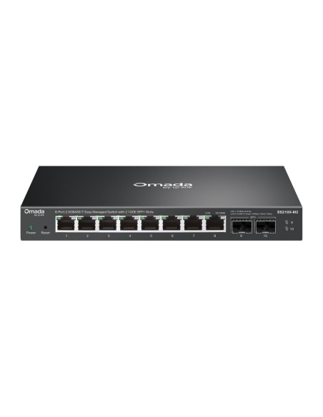 ES210X-M2 switch Gestionado 2.5G Ethernet (100/1000/2500) Montaje en pared/escritorio Negro