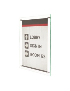 691290 portacartel y stand de información Portacarteles Acrílico Transparente