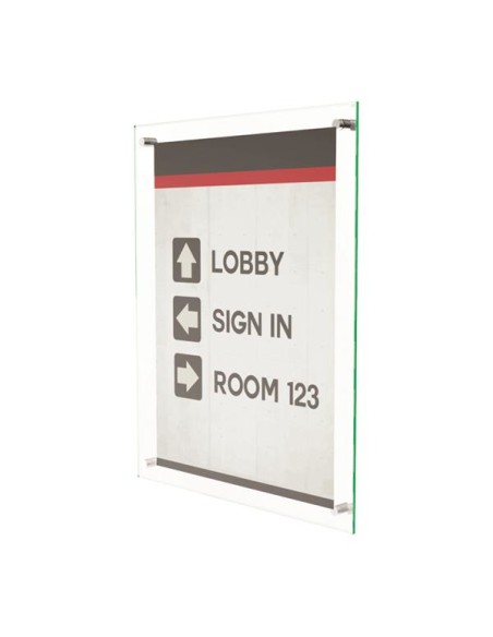 691290 portacartel y stand de información Portacarteles Acrílico Transparente