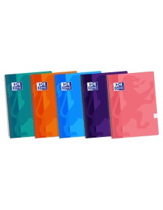 400088603 cuaderno y block 80 hojas Colores surtidos
