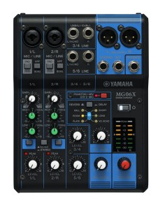 MG06X mezclador DJ 6 canales Negro