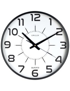 400094487 wall/table clock Pared Quartz clock Alrededor Negro, Transparente