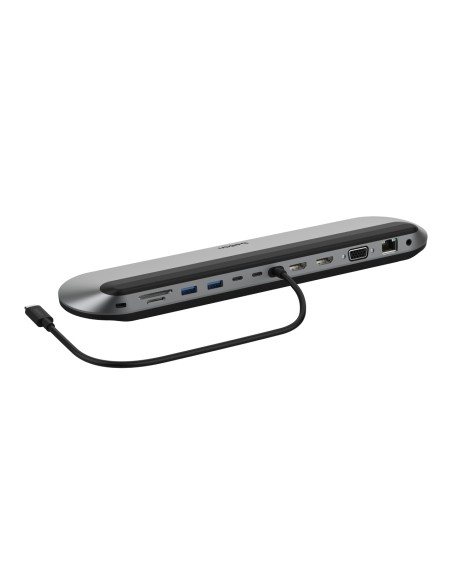INC014BTSGY base para portátil y replicador de puertos Alámbrico USB 3.2 Gen 2 (3.1 Gen 2) Type-C Negro, Gris
